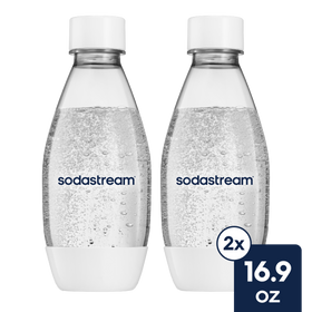 Sodastream Slim Sparkling Water Bottle Twin Pack White 16.9 oz