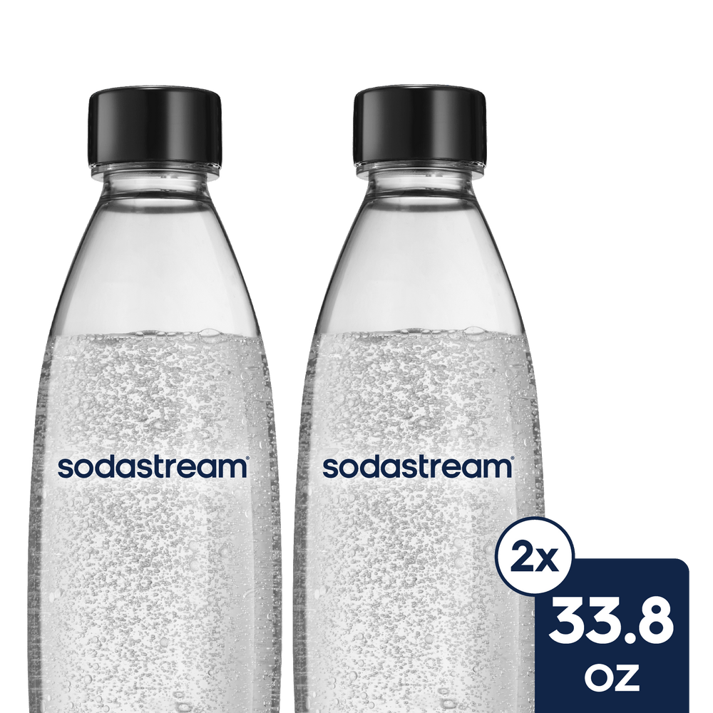 Sodastream Slim Sparkling Water Bottle Twin Pack Black 33.8 oz – 1
