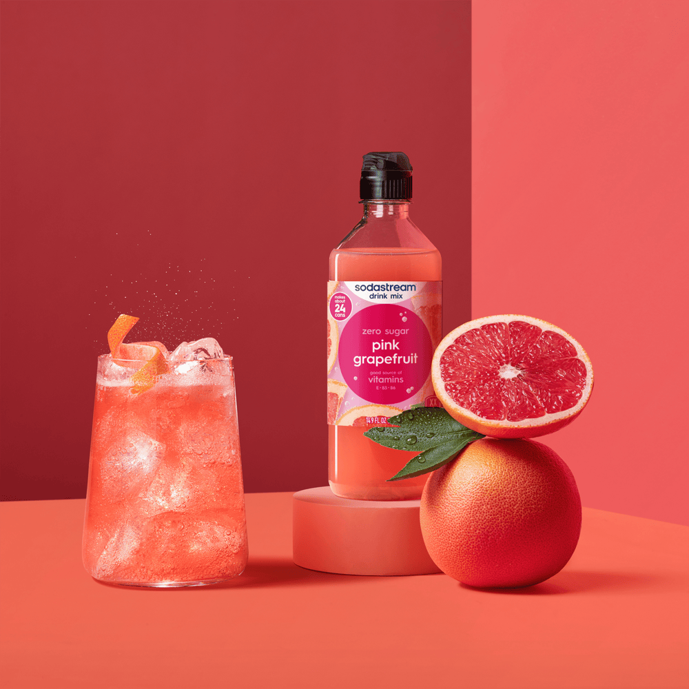 Sodastream Classics® Pink Grapefruit Zero Sugar Drink Mix 4 Pack 440ml – 9