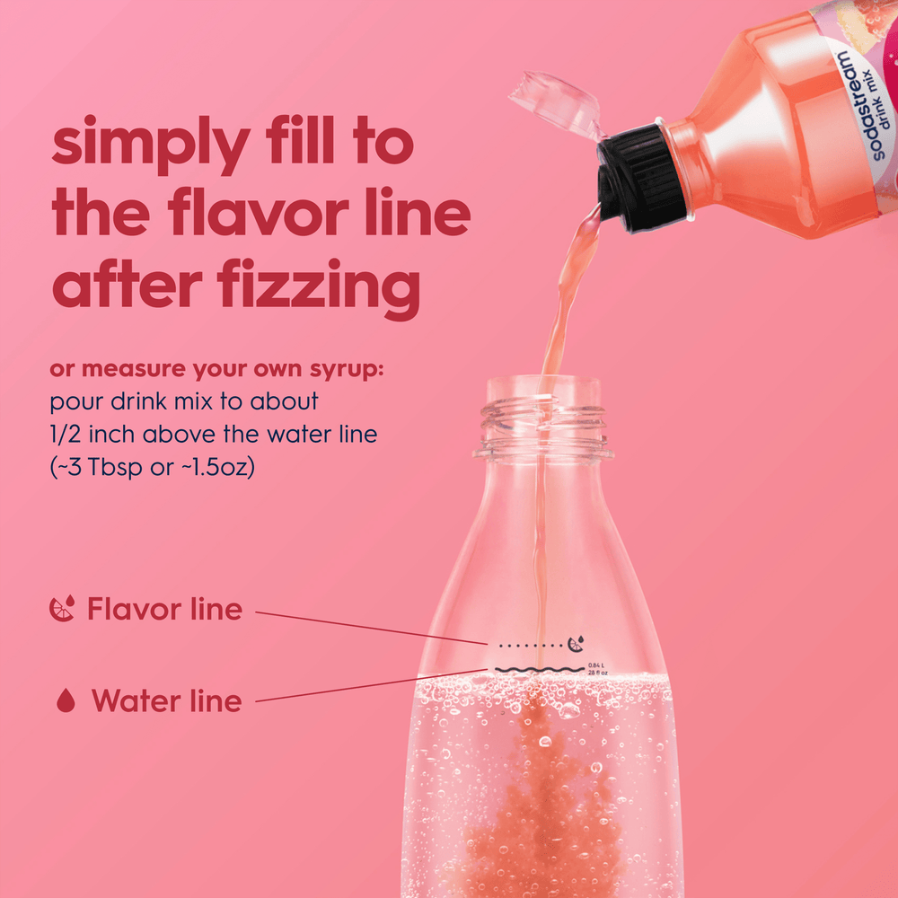 Sodastream Classics® Pink Grapefruit Zero Sugar Drink Mix 4 Pack 440ml – 2