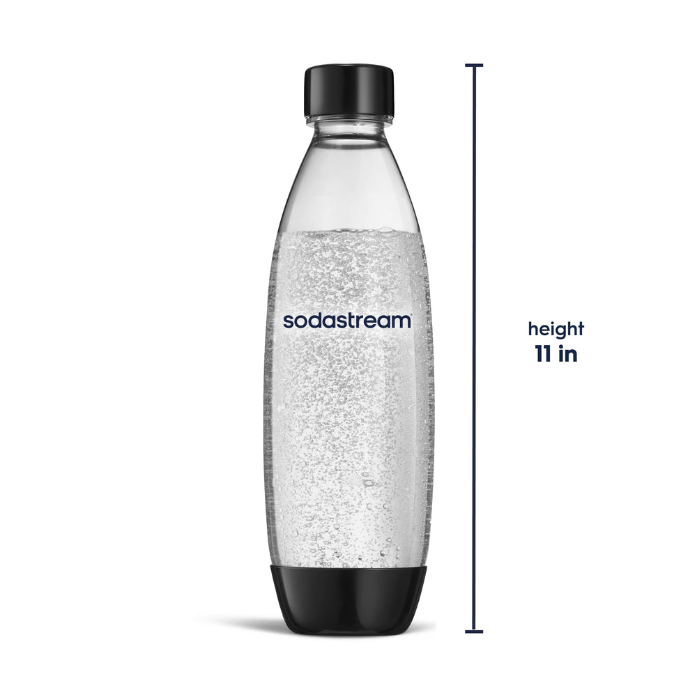 Sodastream Slim Sparkling Water Bottle Twin Pack Black 33.8 oz – 3