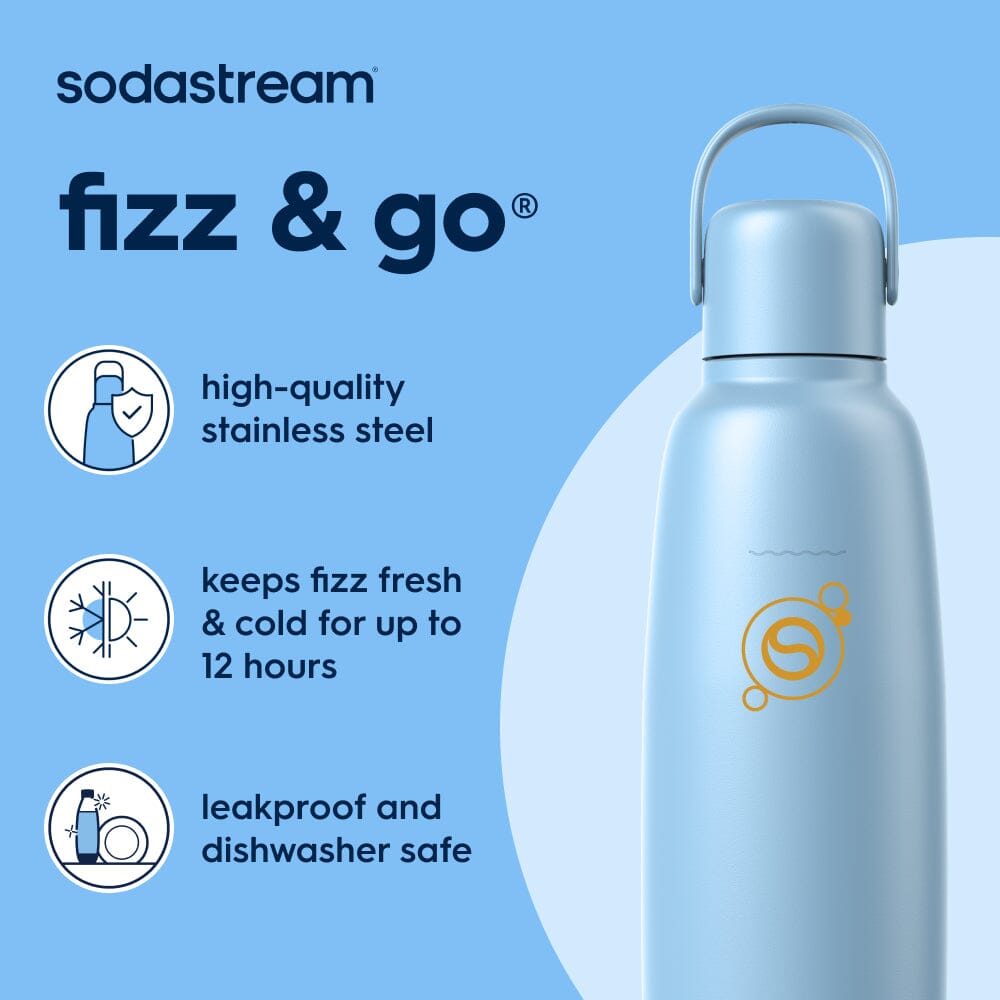 Sodastream Fizz & Go™ Insulated Stainless Steel Carbonating Bottle Arctic 30.4 oz – 3