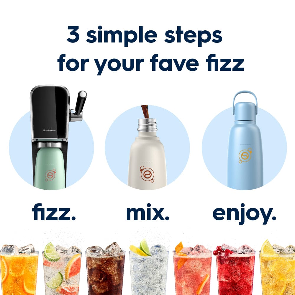 Sodastream Fizz & Go™ Insulated Stainless Steel Carbonating Bottle Arctic 30.4 oz – 7