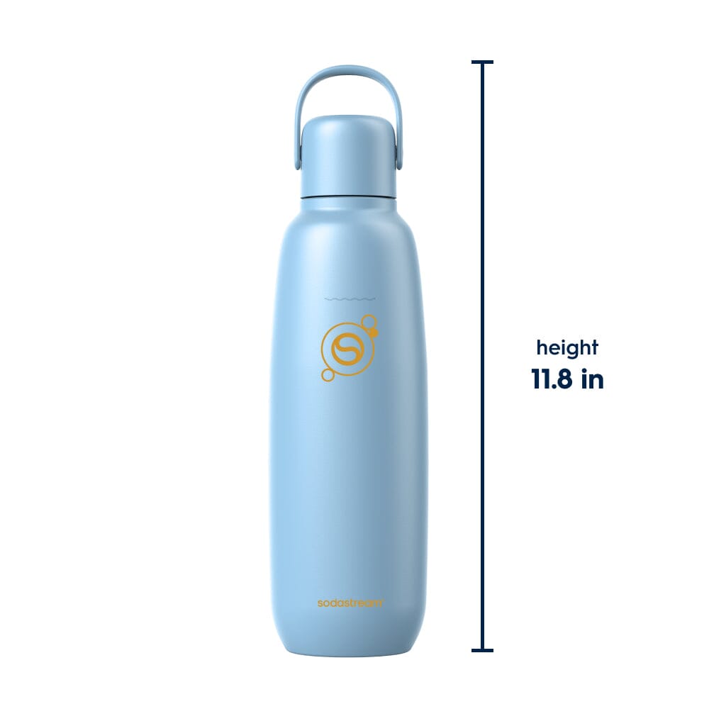 Sodastream Fizz & Go™ Insulated Stainless Steel Carbonating Bottle Arctic 30.4 oz – 9